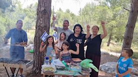 על האש בפארק קק"ל, צילום: צילום: קק"ל